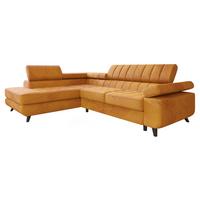 ECKSOFA Nord Premium, Seite: Links - Gelb/Anthrazit, Holz/Textil (264/203cm) - MIRJAN24