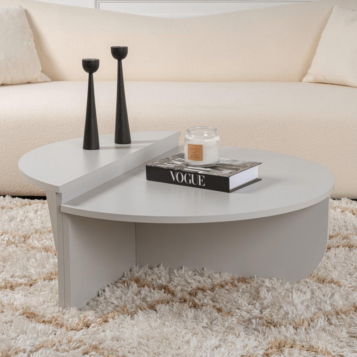 COUCHTISCH orion Braun - Grau, Holzwerkstoff (9.5/90/35cm) - Calicosy