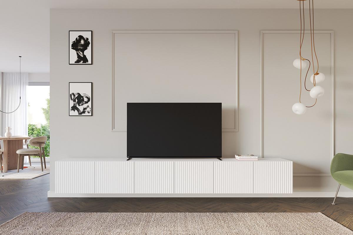 LOWBOARD NOA-2-W 3x100x40x40 cm - Weiß - Weiß, Holzwerkstoff (300/40/40cm) - ALTDECOR