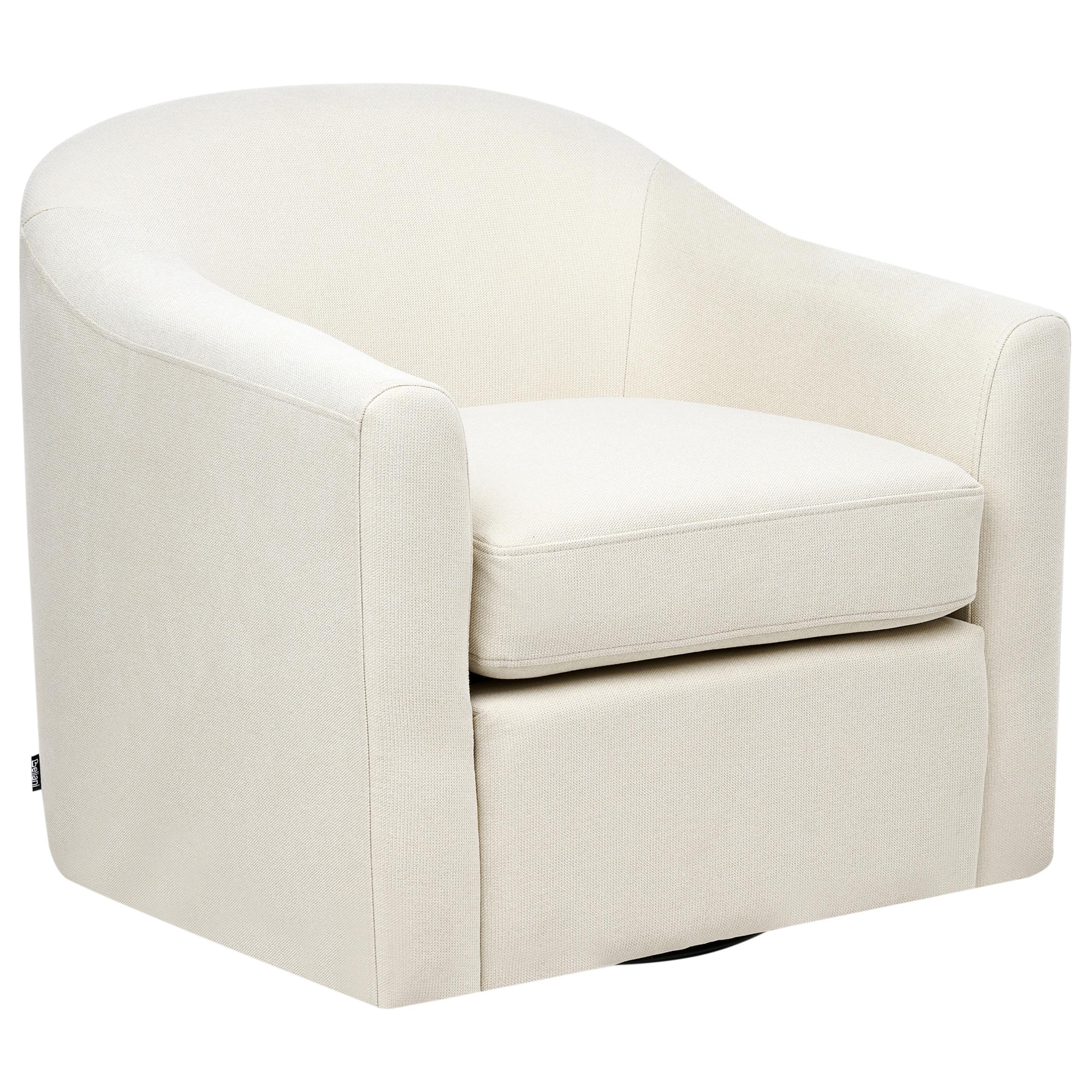 DREHSESSEL Stoff Hellbeige Magnor - Beige, Textil (76/74/73cm) - Beliani