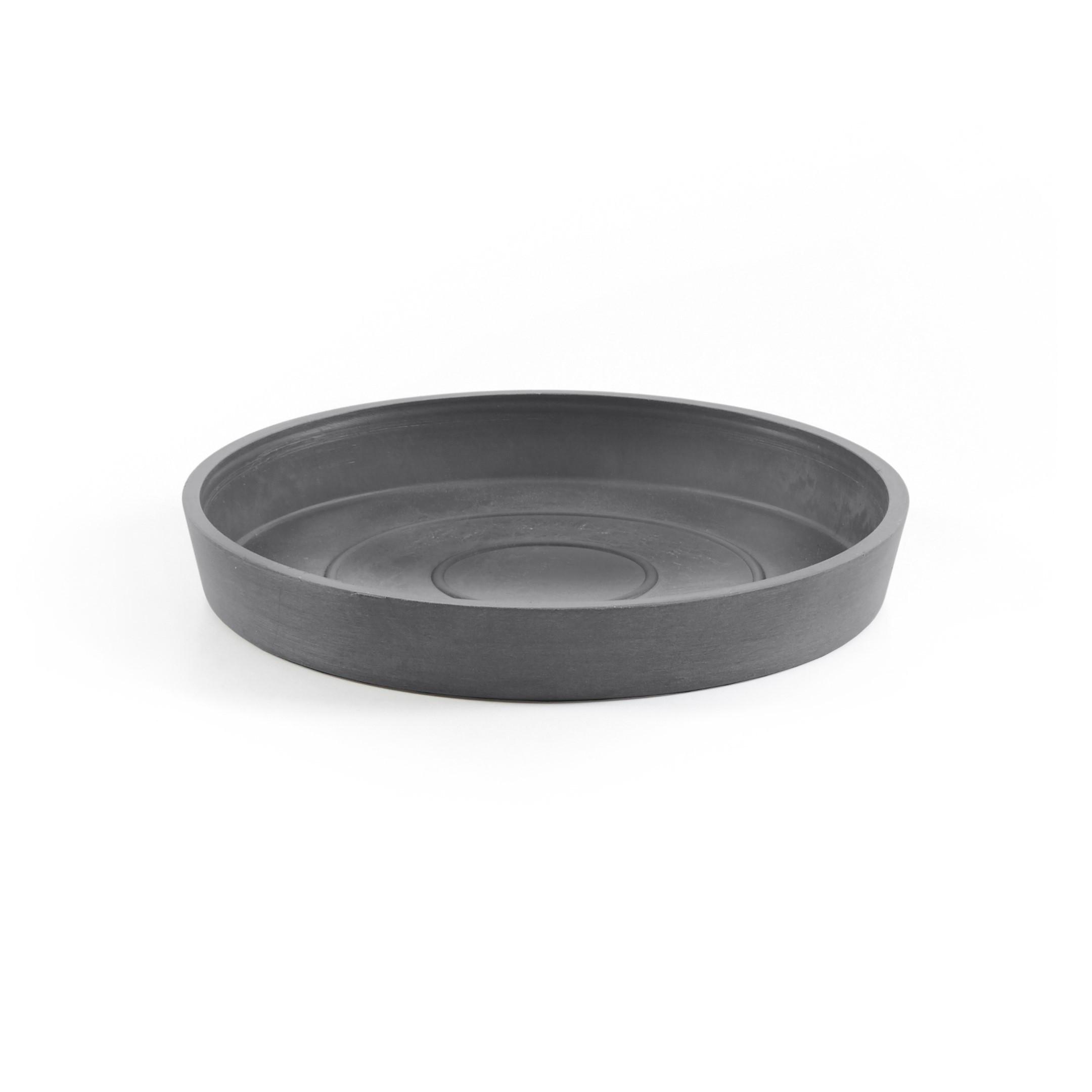 BLUMENTOPFUNTERSETZER rund 18/18/2,5 cm Grau - Grau, Kunststoff (18/2.5cm) - Ecopots