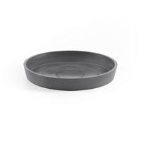BLUMENTOPFUNTERSETZER rund 18/18/2,5 cm Grau - Grau, Kunststoff (18/2.5cm) - Ecopots