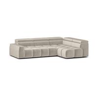 ECKSOFA Darcy - Beige, Holzwerkstoff/Textil (305/210cm) - Fun Möbel