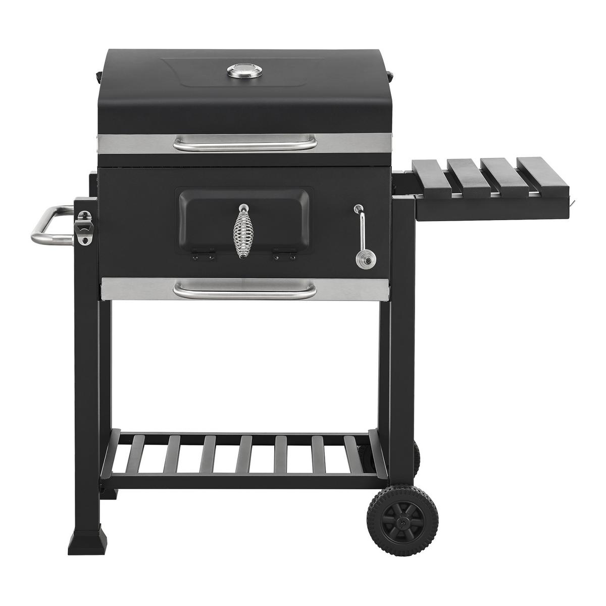 GRILLWAGEN Arnad - Schwarz, Metall (114/105/47.5cm) - casa.pro