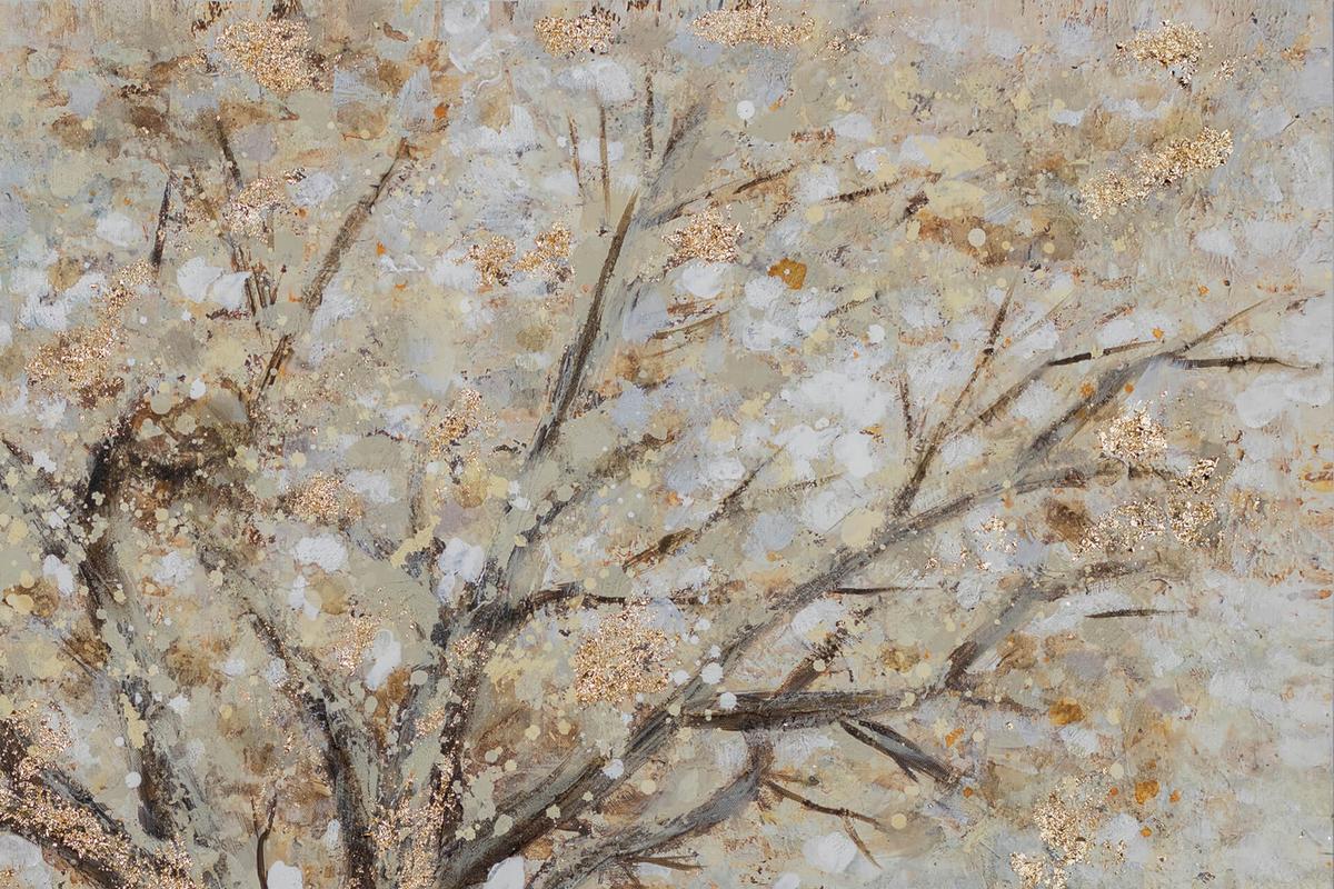 ACRYLBILD HANDGEMALT 100/75 cm - Braun, Holz/Textil (100/75cm) - KUNSTLOFT