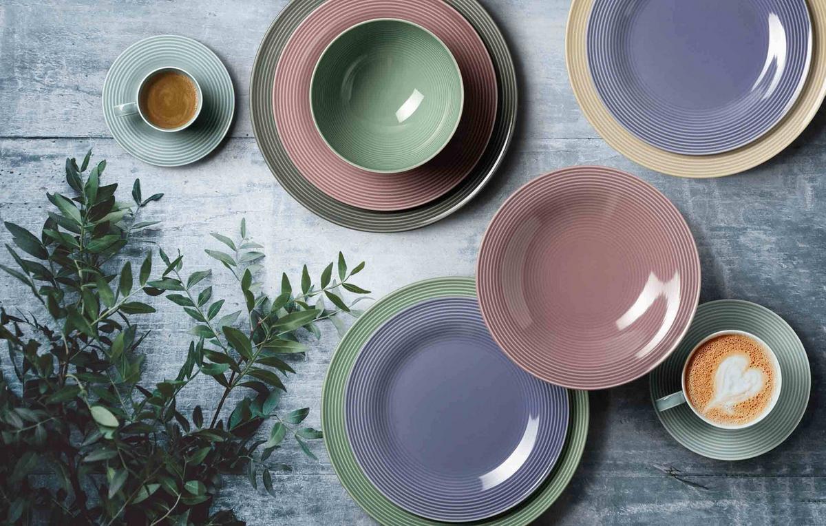 KOMBISERVICE Beat Color Glaze Arktisblau 30-tlg. - Blau, Keramik (2/2/2cm) - Seltmann Weiden