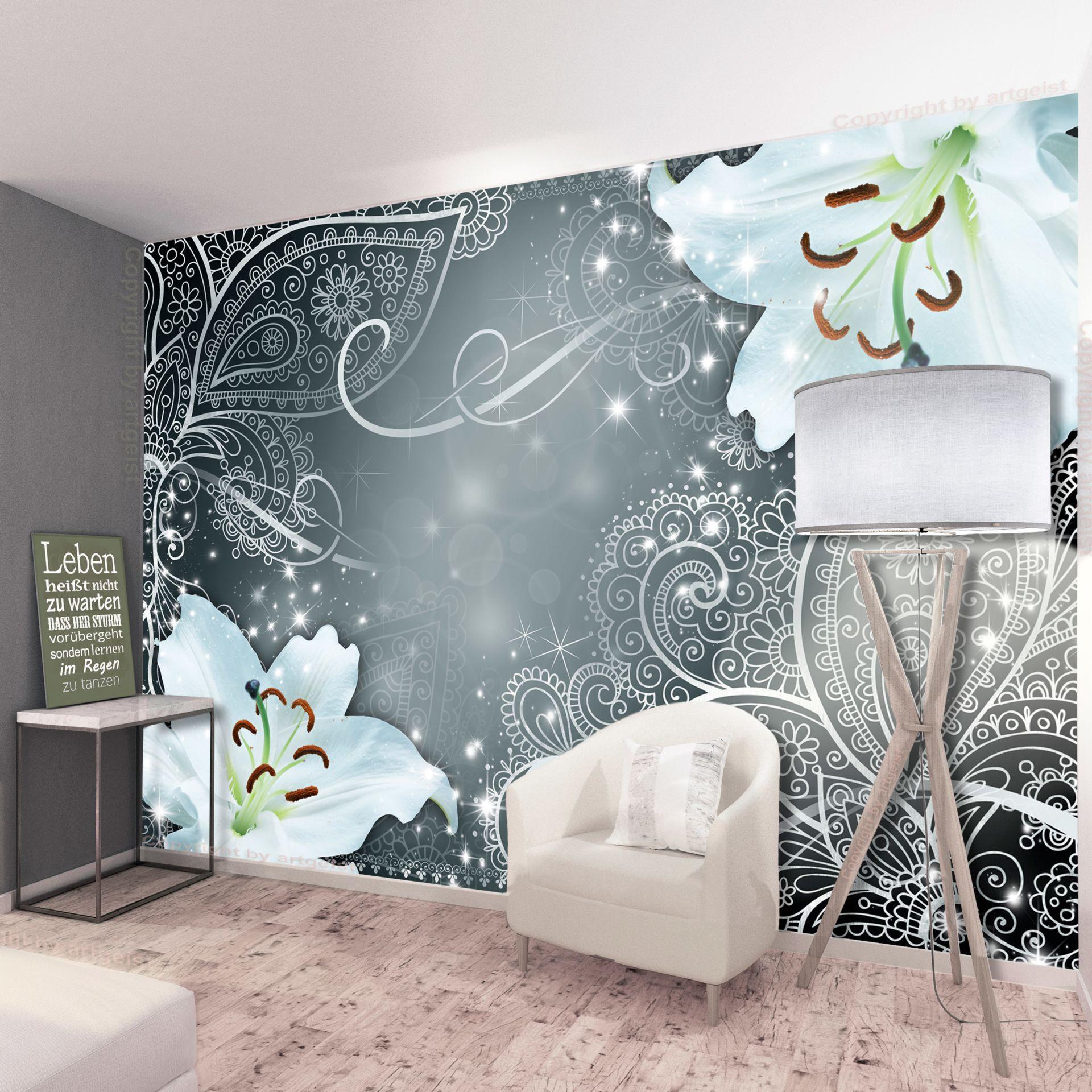 SELBSTKLEBENDE FOTOTAPETE 196/140 cm - Weiß/Grau, Kunststoff/Textil (196/1cm) - KUNSTLOFT