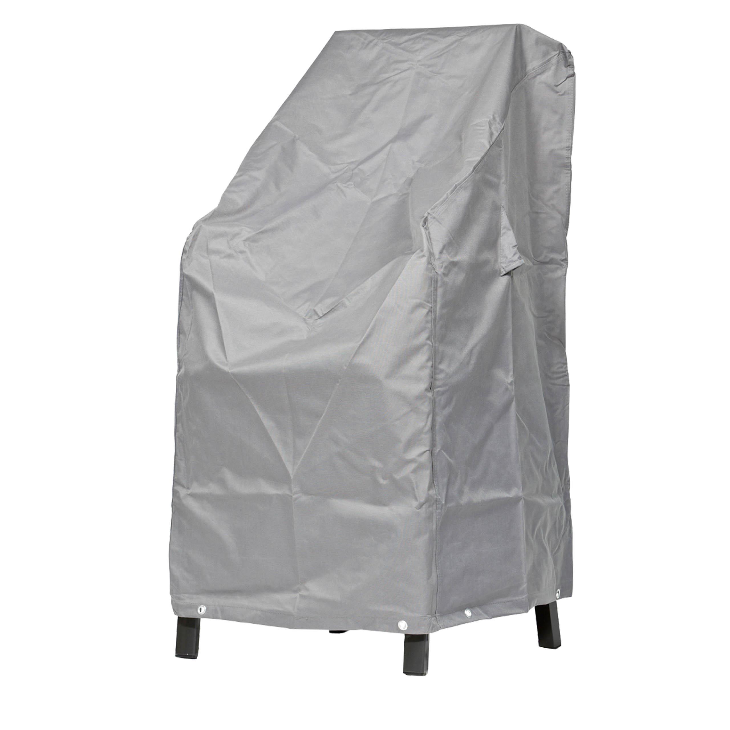 SCHUTZHÜLLE für Stapelstühle / Klappsessel SHP-20008 - Grau, Kunststoff (66/120/66cm) - mehr Garten