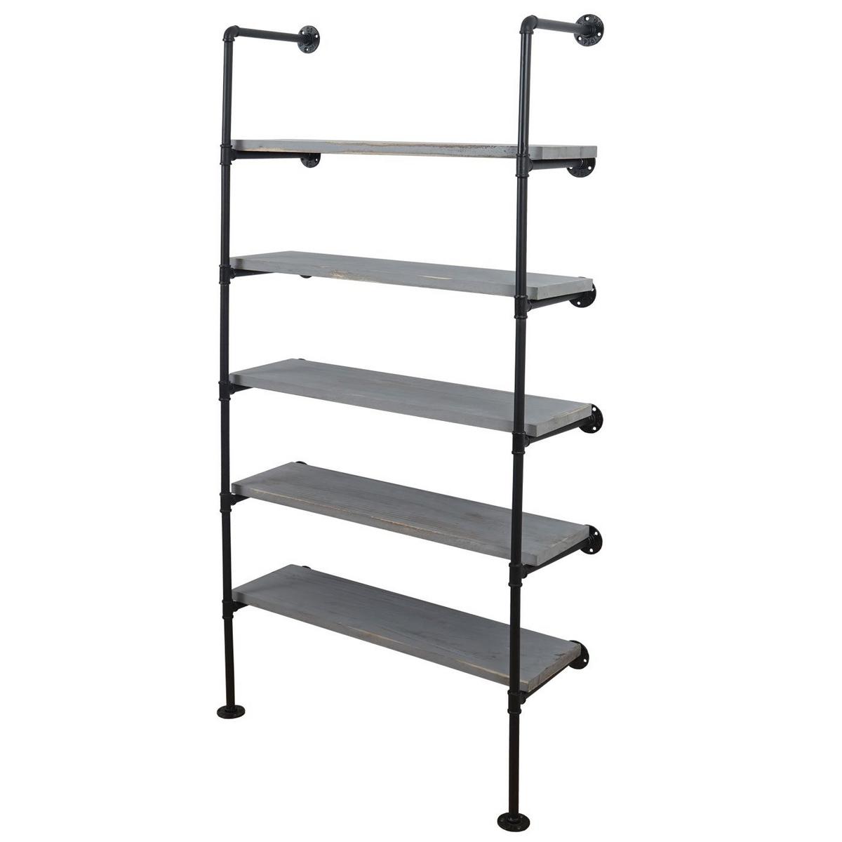 STANDREGAL Grau - Grau, Holz (80/165/28cm) - MCW