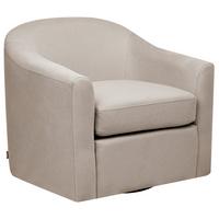 DREHSESSEL Stoff Taupe Magnor - Taupe, Textil (76/74/73cm) - Beliani