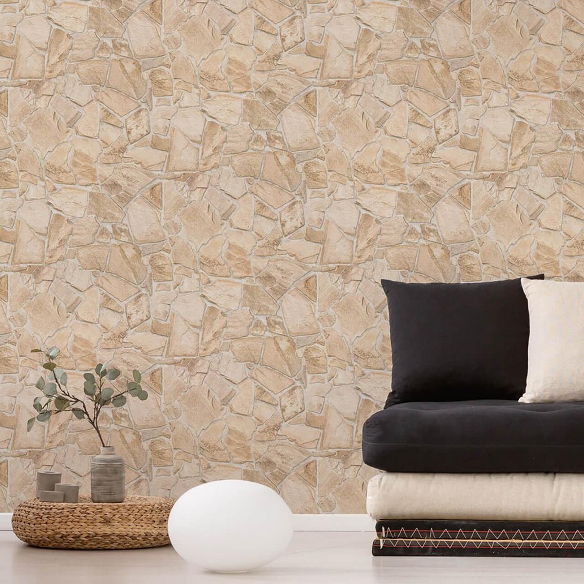 VLIESTAPETE Beige 53/1005 cm - Beige, Textil (53/1cm) - KUNSTLOFT