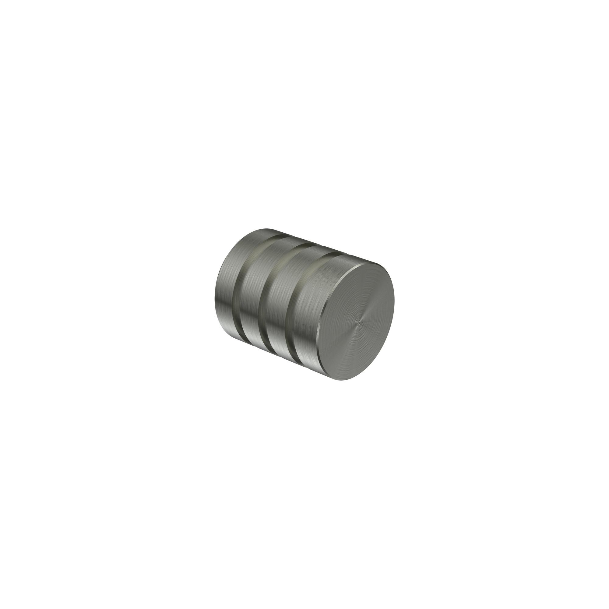ENDSTÜCKE FÜR GARDINENSTANGEN 16 mm Ø, Selma Edelstahl, Packung 2 Stück - Edelstahlfarben, Metall (2.5/2.2/2.2cm) - INTERDECO