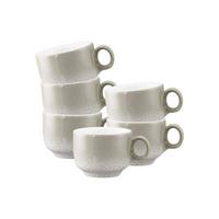 ESPRESSOTASSEN MIT HENKEL Sento Home Aura cream 80 ml 6er Set - Creme, Keramik (0.08L) - Seltmann Weiden