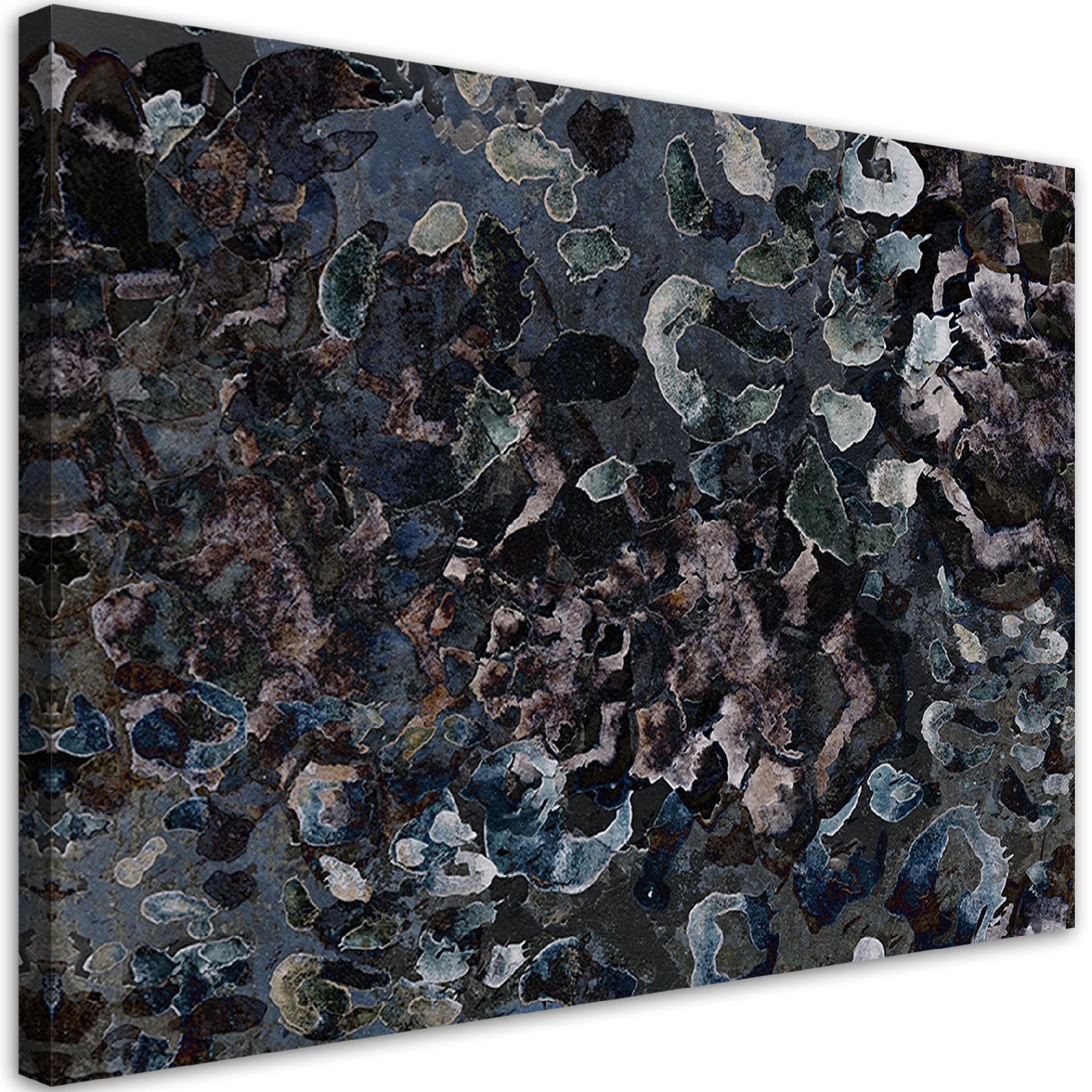 WANDBILD marmor steinoptik - Schwarz, Textil (60/40cm) - Feeby