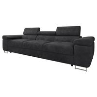SOFA Torezio 3 - Anthrazit, Holz/Textil (263/90/102cm) - MIRJAN24