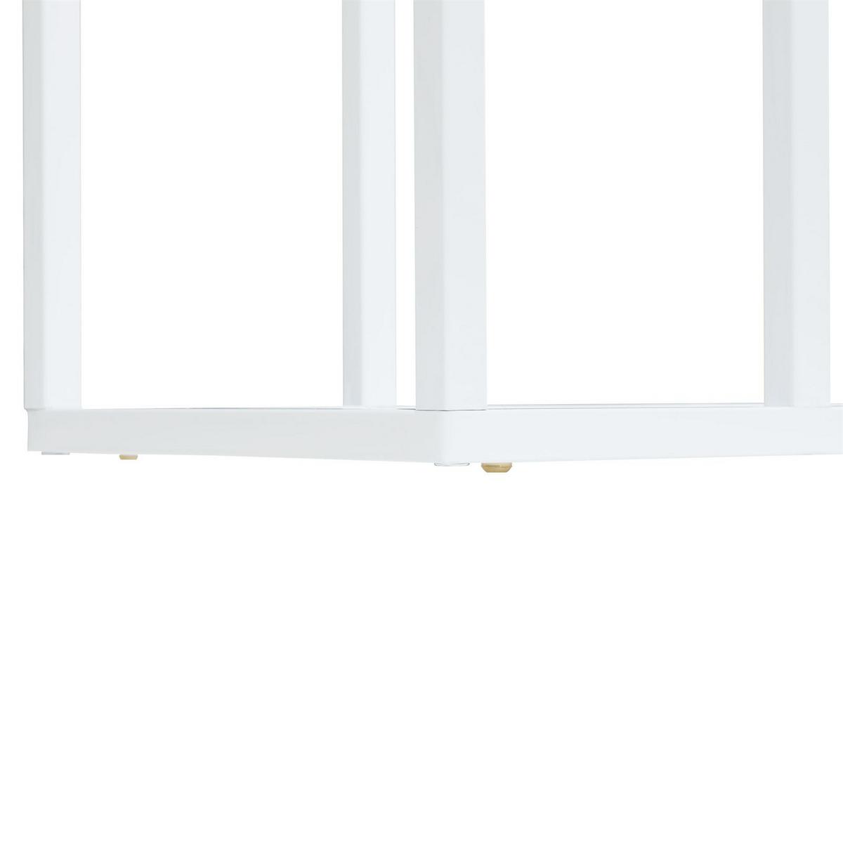 BEISTELLTISCH DEBORA Sonoma Eiche/weiß - Weiß/Sonoma Eiche, Holzwerkstoff (26/46/61cm) - IDIMEX