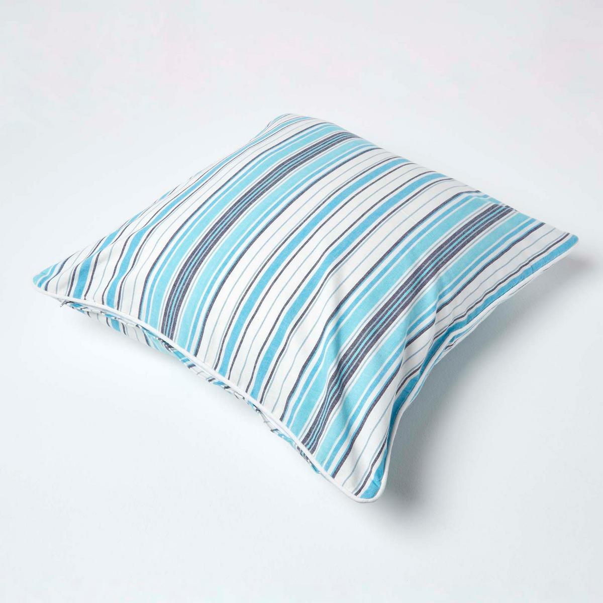 KISSENHÜLLE New England 60/60 cm - Blau, Textil (60/60cm) - Homescapes