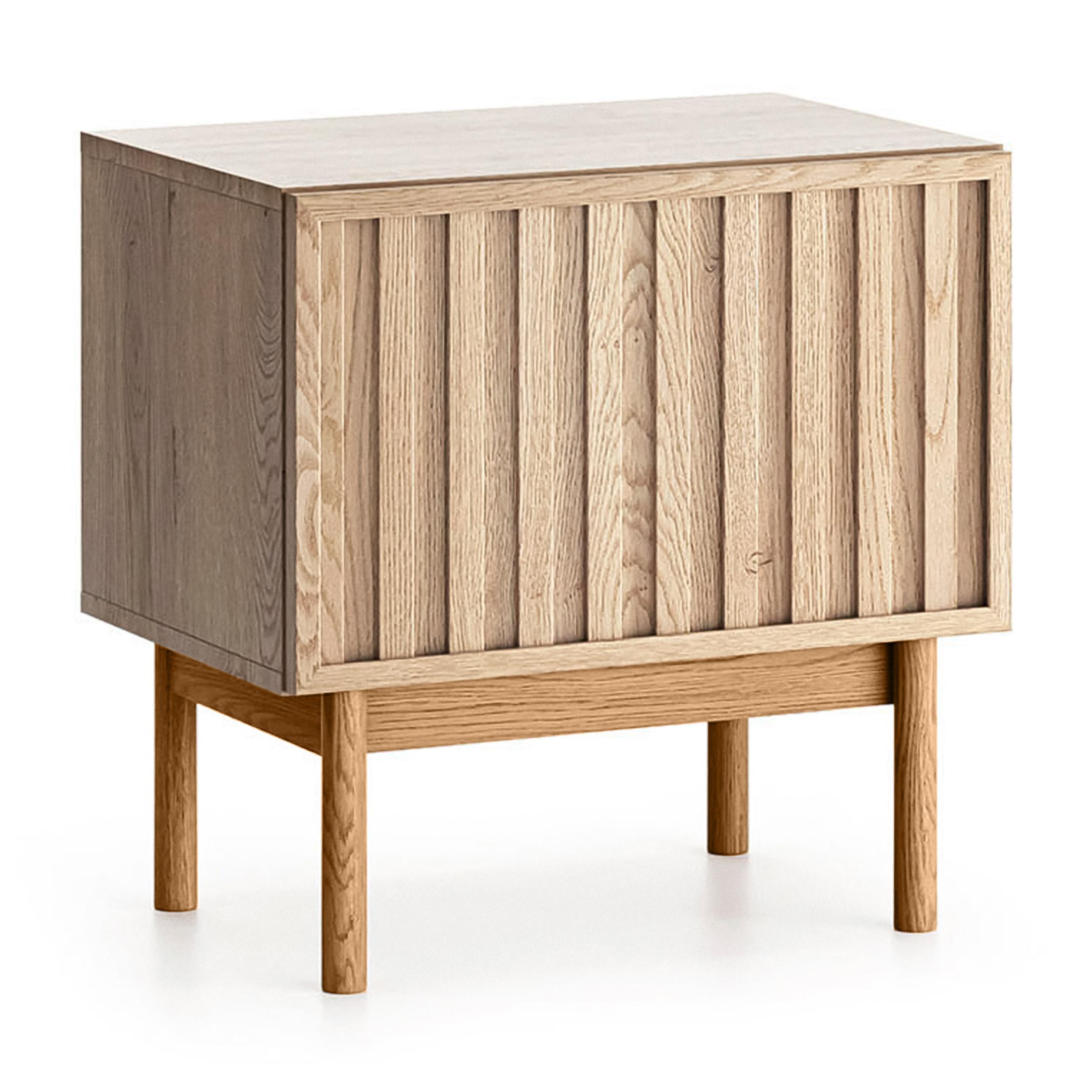NACHTTISCH Santarco Eiche Cremona 53/53/37 cm - Eichefarben, Holz/Holzwerkstoff (53/53/37cm) - AX Living