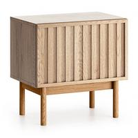 NACHTTISCH Santarco Eiche Cremona 53/53/37 cm - Eichefarben, Holz/Holzwerkstoff (53/53/37cm) - AX Living