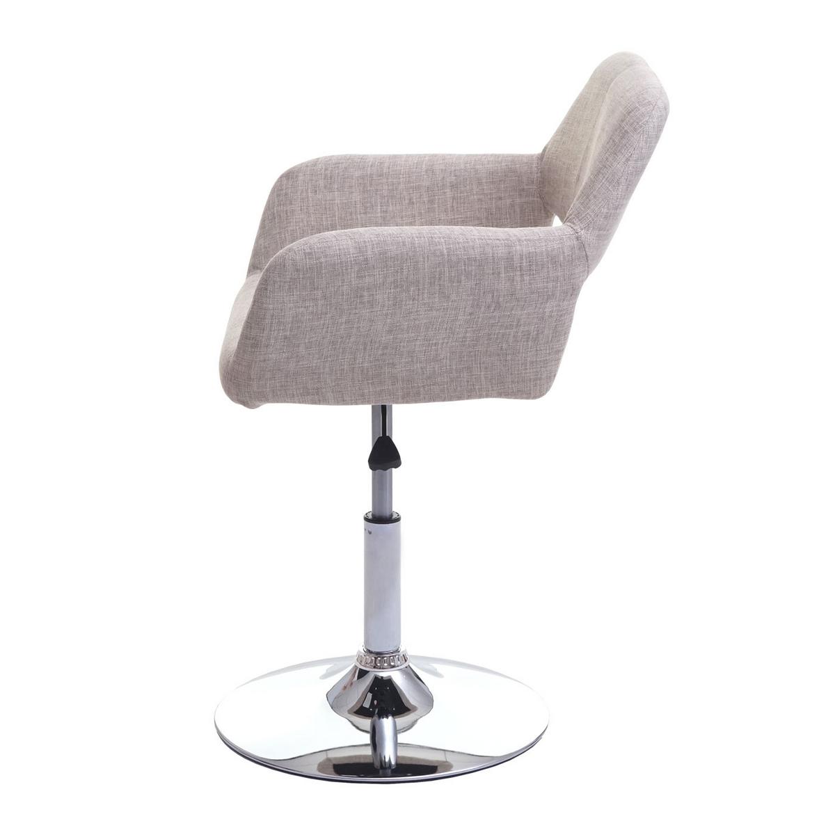 ESSZIMMERSTUHL Beige, Silber - Greige/Beige, Textil (58/89/55cm) - MCW