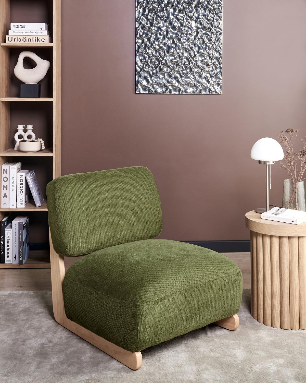 SESSEL Stoff Grün Kokkola - Grün, Textil (66/71/79cm) - Beliani
