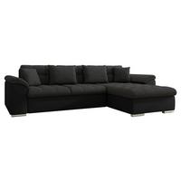ECKSOFA Diana, Seite: Rechts - Schwarz, Holz/Textil (280/160cm) - MIRJAN24
