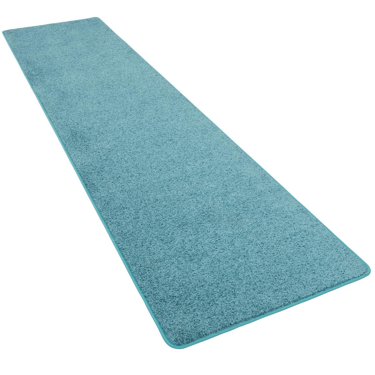 HOCHFLOR LANGFLOR TEPPICH LÄUFER COTTAGE - Petrol, Textil (80/200cm) - Snapstyle