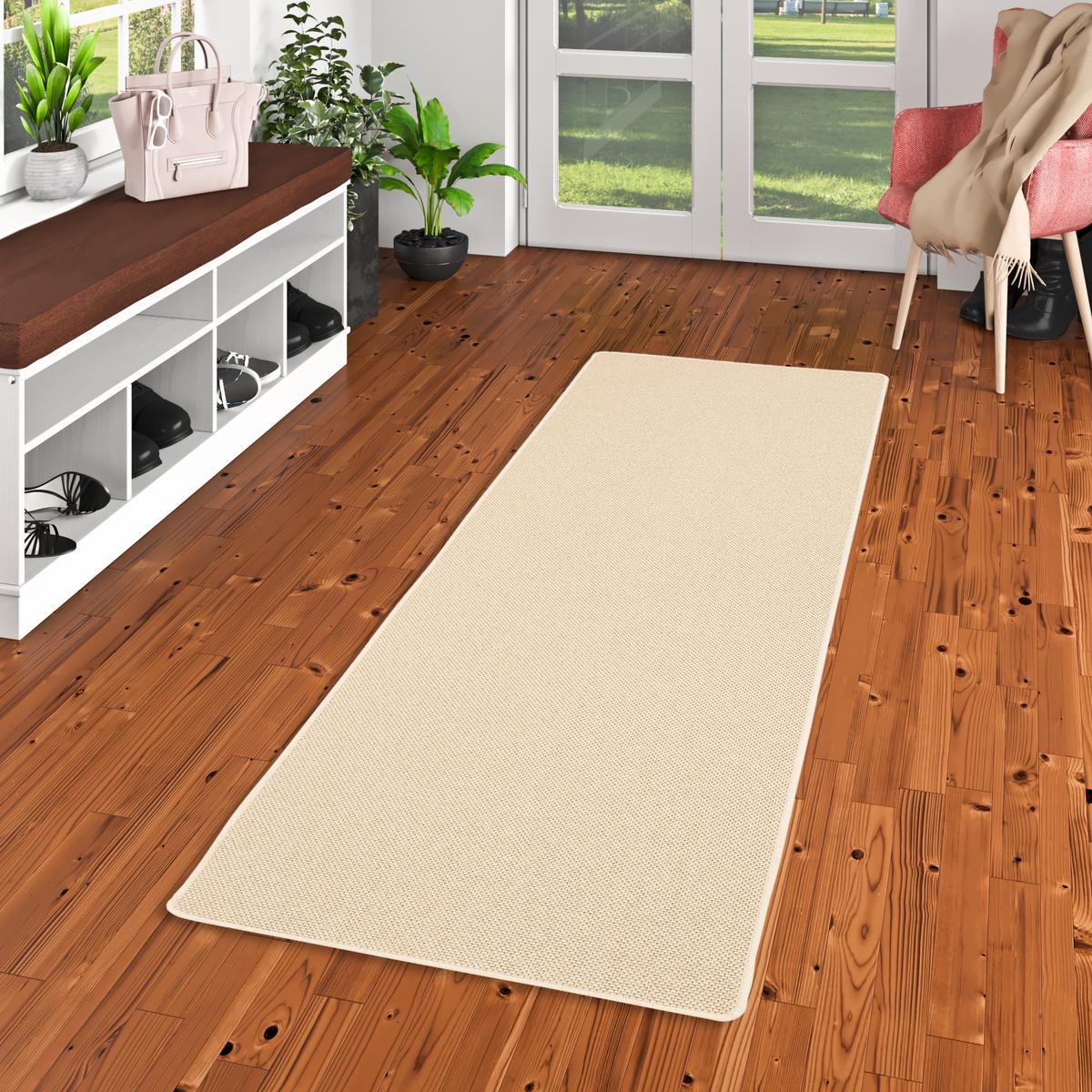 LÄUFER TEPPICH BENTZON FLACHGEWEBE - Beige, Textil (80/240cm) - Snapstyle