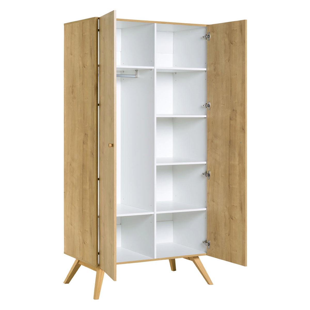 SCHRANK 2 Türen Holz - Braun, Holzwerkstoff (58/207.5/101cm) - Petits-meubles
