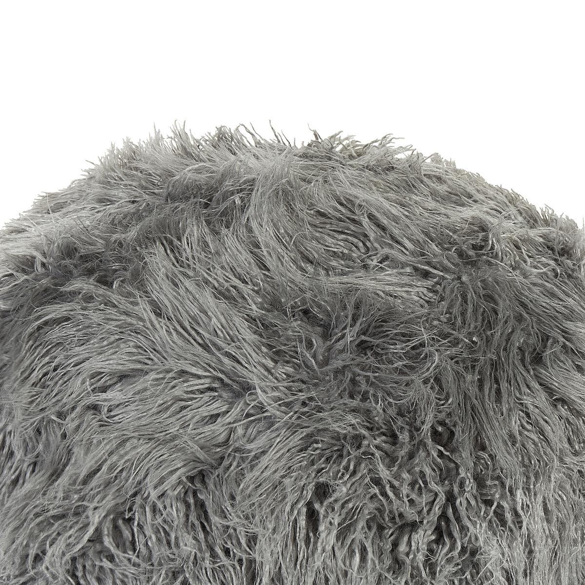POUF Grau Tukki - Grau, Kunststoff (50/30/50cm) - Beliani