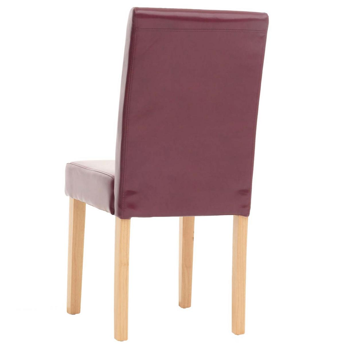 ESSZIMMERSTUHL Rot, Braun 4er-Set - Rot/Braun, Textil (43/90/56cm) - MCW