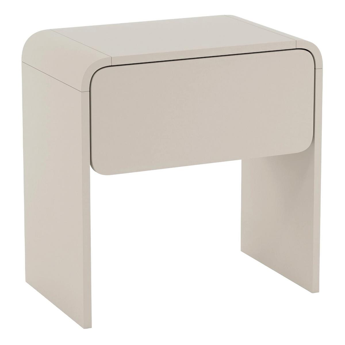 NACHTTISCH Lummo Kaschmirgrau 50 cm - Taupe, Holzwerkstoff (50/51.5/35cm) - Selsey