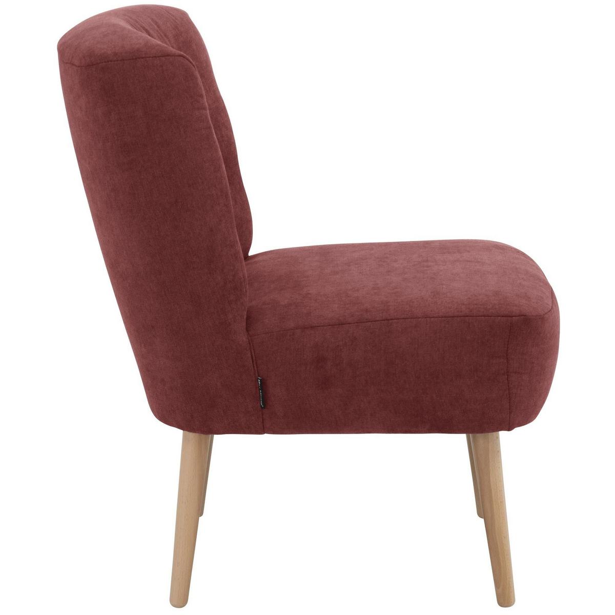 SESSEL Kamle Bezug Flachgewebe Buche natur / rot - Rot, Kunststoff (68/78/58cm) - 58aufmkessel