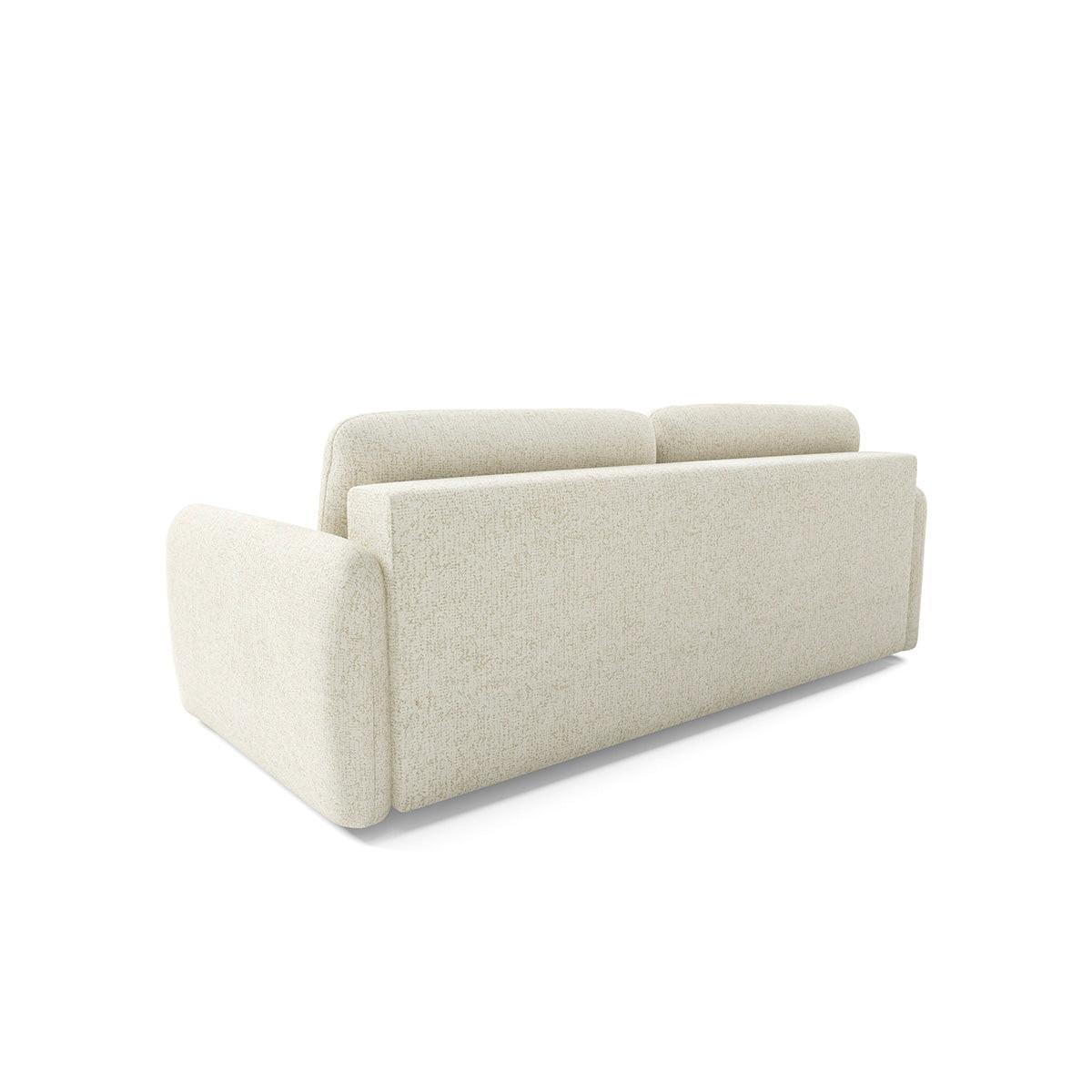 SOFA Vittoria 3 Sitzplätze Cremefarben - Weiß, Holz (236/95/121cm) - Petits-meubles