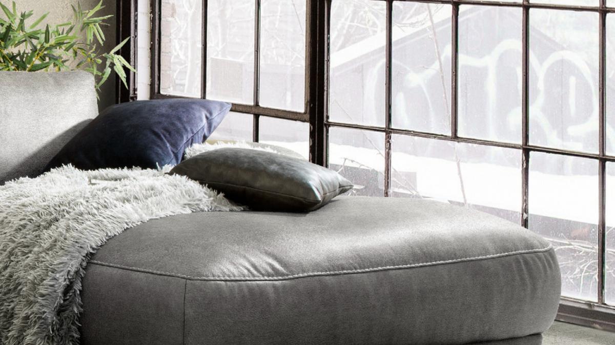 ECKSOFA MOTORISCHER RELAXFUNKTION LOLA Grau Webstoff Relaxfunktion - Schwarz/Grau, Textil (233/178cm) - KAWOLA
