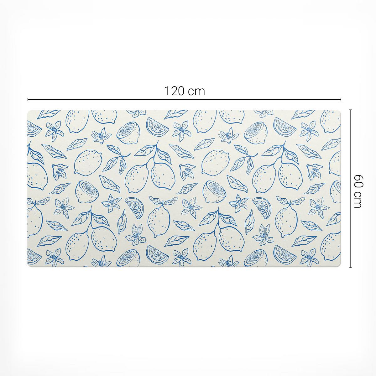 SCHREIBTISCHUNTERLAGE 120x60 cm Blau - Pastellblau, Kunststoff (120/60/1.6cm) - Wallfluent