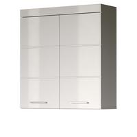 HÄNGESCHRANK weiß Hochglanz 73 x 77 cm, Badschrank hängend - Weiß, Holzwerkstoff/Kunststoff (73/77/23cm) - Top.Furn
