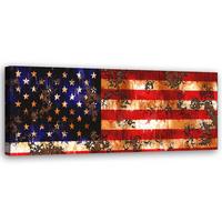 KUNSTDRUCK Bunt 90/30 cm - Multicolor, Textil (90/30cm) - KUNSTLOFT