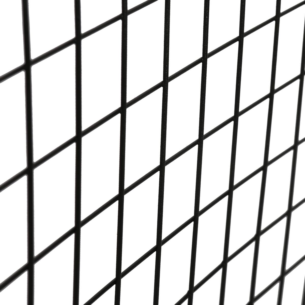 WANDGITTER Sæby - Schwarz, Metall (75/0.5/55cm) - [en.casa]