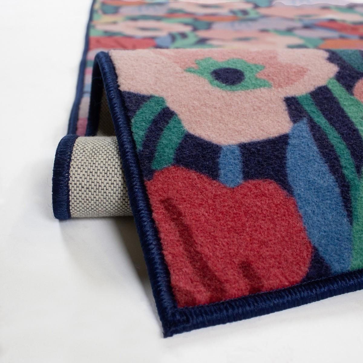 WOLLTEPPICH DAHLIA, floral, Bunt, 80 x 300 cm - Multicolor, Textil (300/80cm) - KADIMA DESIGN