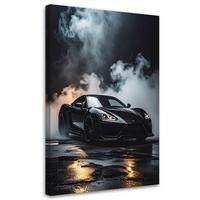 LEINWANDBILD Kraftfahrzeuge 30x45cm - Schwarz, Textil (30/45cm) - Feeby