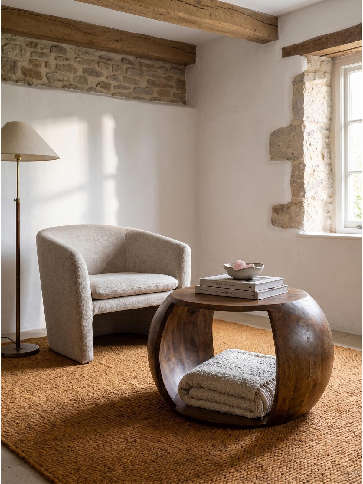 COUCHTISCH ANTEQUERA, Mango Massivholz, mit Stauraum, 60 x 46 x 36 cm - Dunkelbraun/Braun, Mangoholz/Holz (46/60/36cm) - KADIMA DESIGN