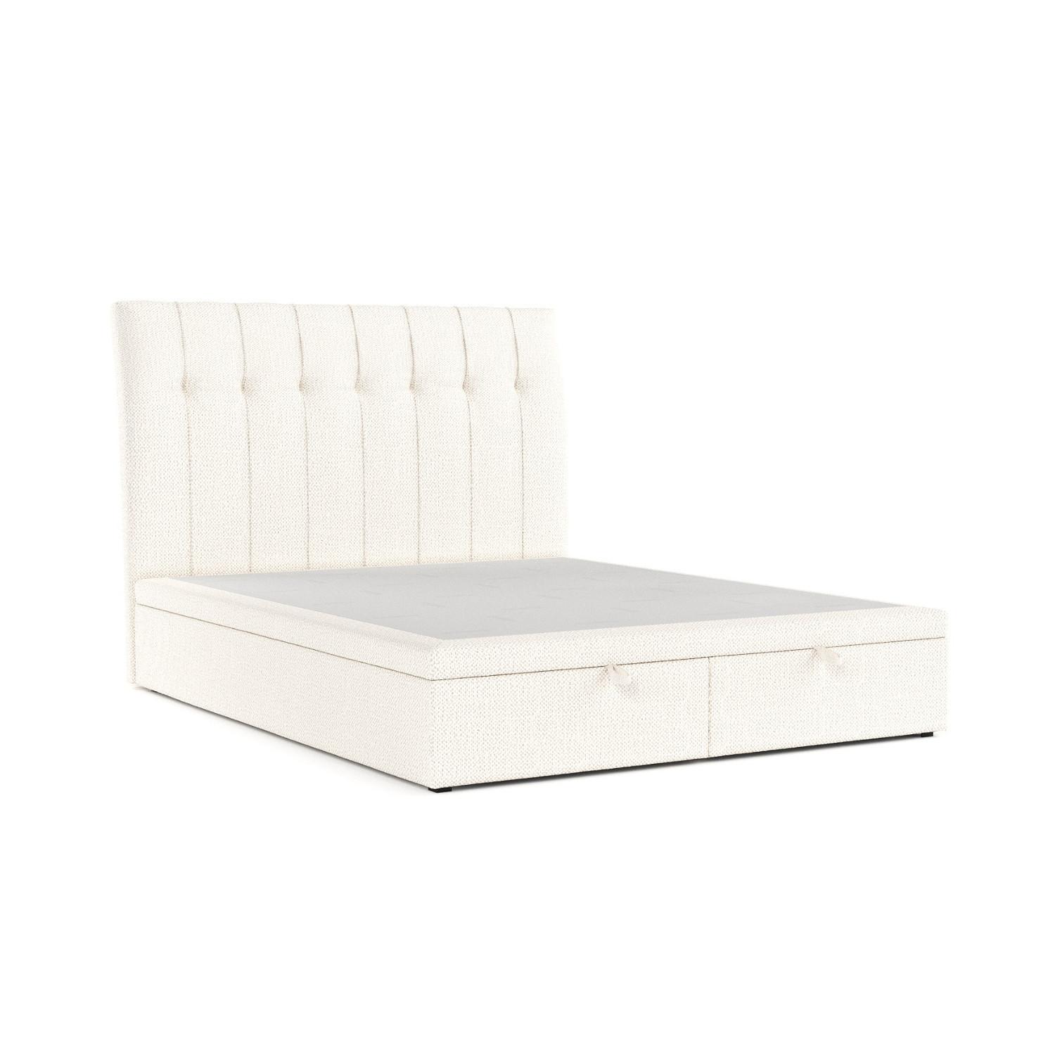 POLSTERBETT Kelsea mit Stauraum 180/200 cm Creme im Alta Stoff - Creme/Schwarz, Holz/Holzwerkstoff (180/200cm) - AltaBeds