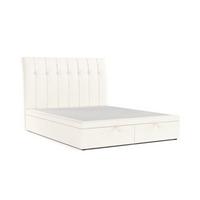 POLSTERBETT Kelsea mit Stauraum 160/200 cm Creme im Alta Stoff - Creme/Schwarz, Holz/Holzwerkstoff (160/200cm) - AltaBeds