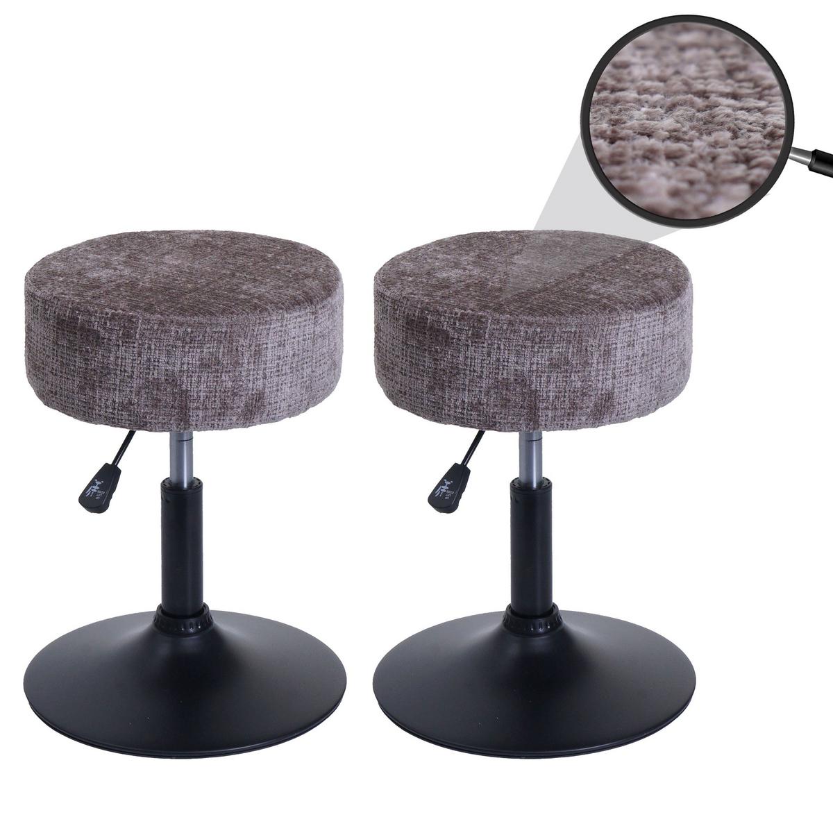 HOCKER Braun 2er-Set - Braun, Textil (37/57/37cm) - MCW