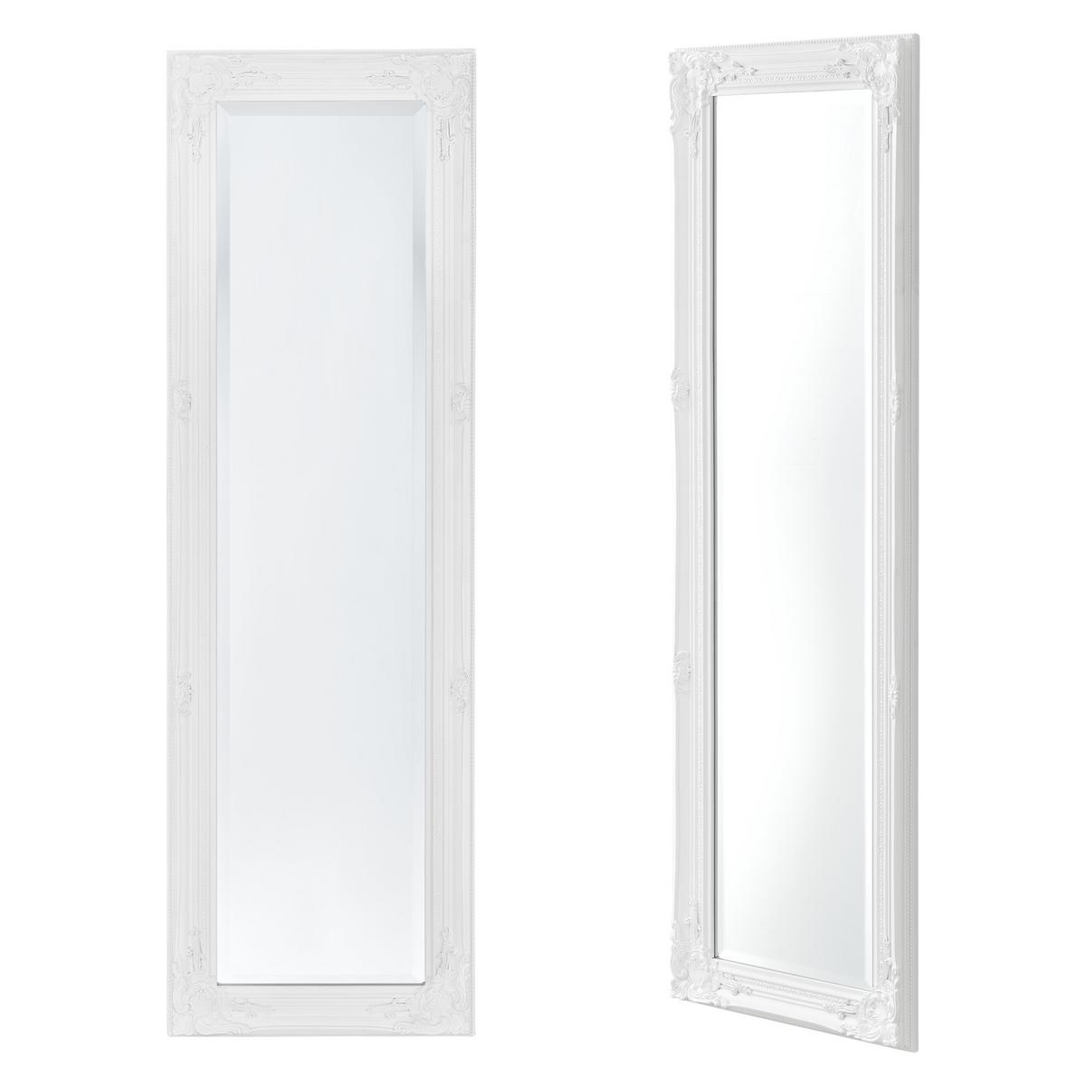 WANDSPIEGEL Livorno - Weiß, Glas/Holz (28.5/132/118cm) - [en.casa]