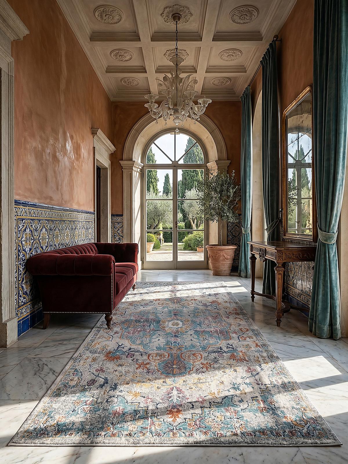 TEPPICH Outdoor Orientalisch LIMMAT Polypropylen Mehrfarbig 80 x 150 cm - Multicolor, Textil (80/150cm) - KADIMA DESIGN