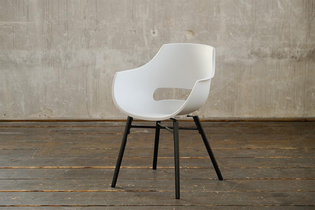 STUHL ZAJA Weiß Kunststoff, Holz - Weiß, Kunststoff (57/82/59cm) - KAWOLA