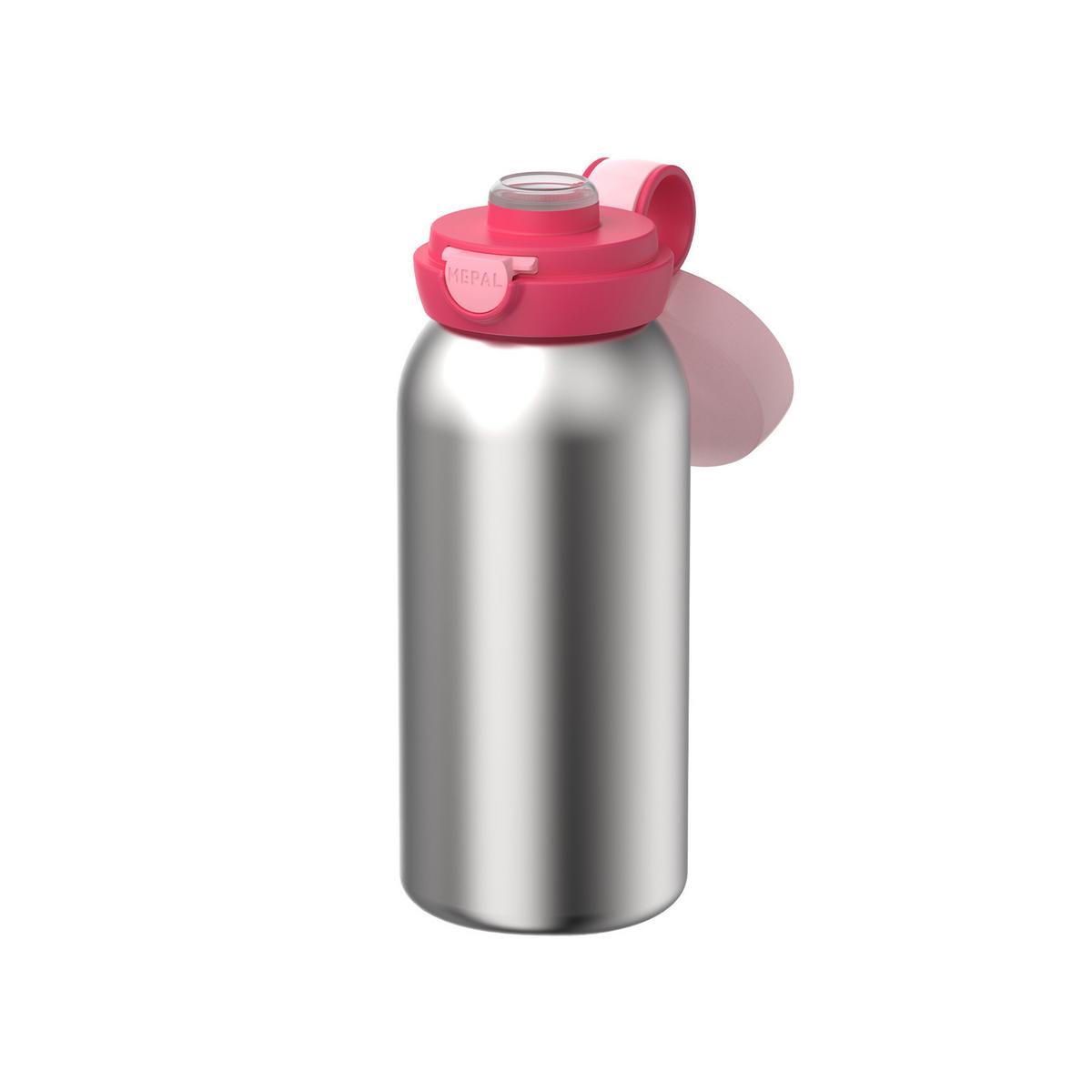 EDELSTAHL-TRINKFLASCHE MIT KLAPPDECKEL Campus Cool Pink 600 ml - Rosa, Kunststoff/Metall (0.6L) - Mepal