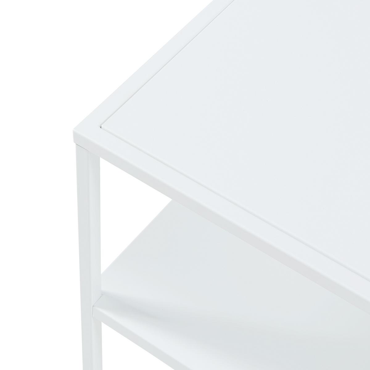 COUCHTISCH Solund 60/60/45 cm - Weiß, Metall (60/60/45cm) - [en.casa]